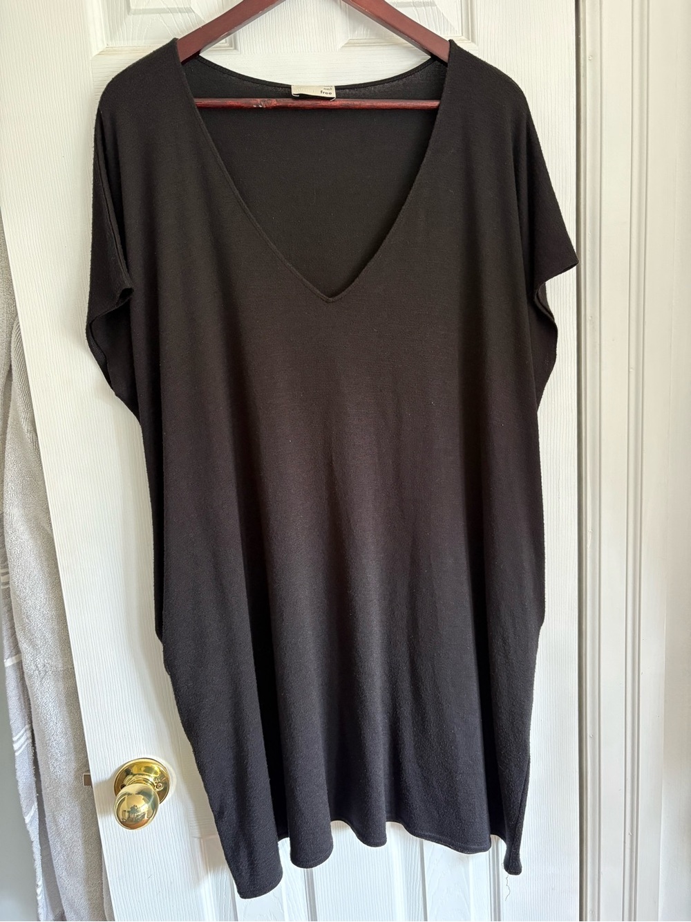Wilfred Black V-Neck Tunic Dress